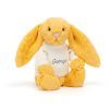 Bashful Sunshine Bunny with Personalised Cream Jumper