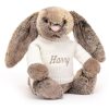 Bashful Cottontail Bunny with Personalised Cream Jumper