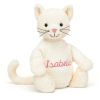 Bashful Cream Kitten with Personalised Cream Jumper