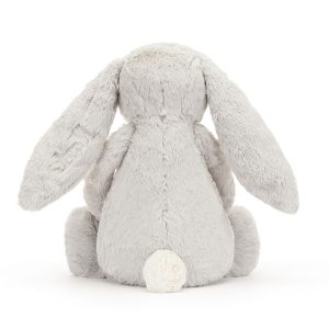 Personalised Bashful Silver Bunny Huge