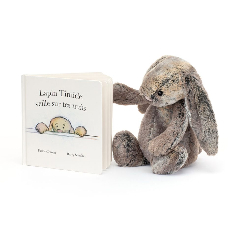 Lapin Timide Veille Sur Tes Nuits and Bashful Cottontail Bunny Medium