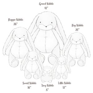 Big Floppy Nibble 20 Bunny – Coral Blush